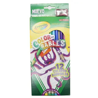 [7501058244123] COLORES C12 CRAYOLA BORRABLES