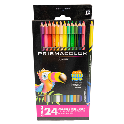 [070530014846] COLORES DOBLE PUNTA 12=24 PRISMACOLOR JUNIOR