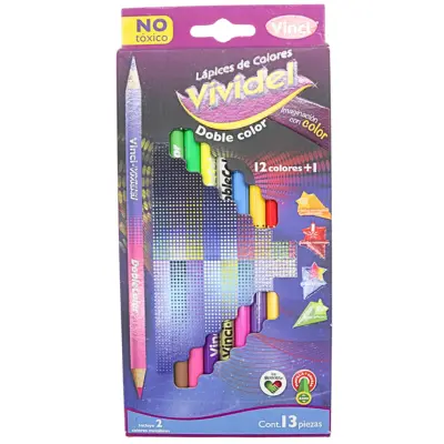 [7501147417544] COLORES DOBLE PUNTA C13 VIVIDEL