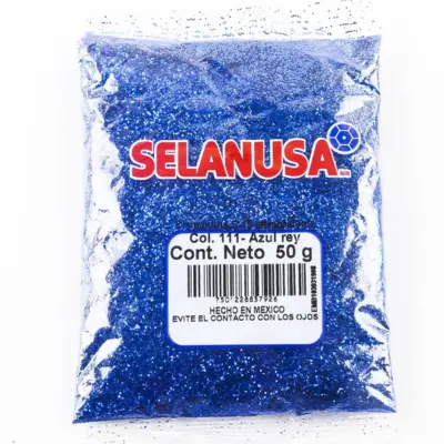 [7501228837926] DIAMANTINA FINA AZUL REY 50GR SELANUSA 111