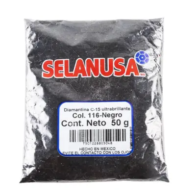 [7501228805048] DIAMANTINA FINA NEGRO 50GR SELANUSA 116