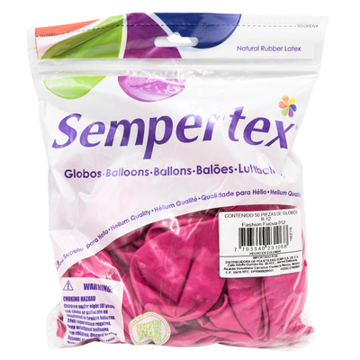 [7703340231068] GLOBOS SEMPERTEX 12 FASHION FUCSIA C50