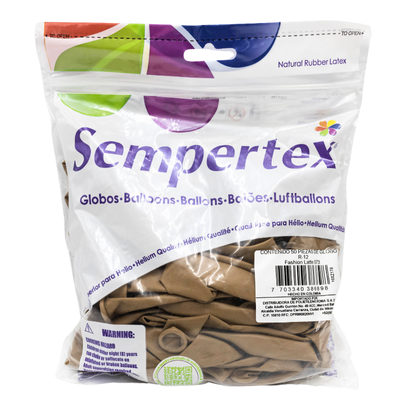 [7703340386898] GLOBOS SEMPERTEX 12 FASHION LATTE C50