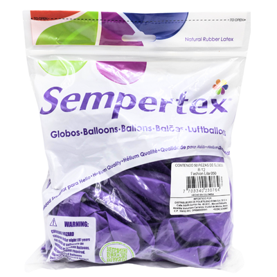 [7703340230764] GLOBOS SEMPERTEX 12 FASHION LILA C50