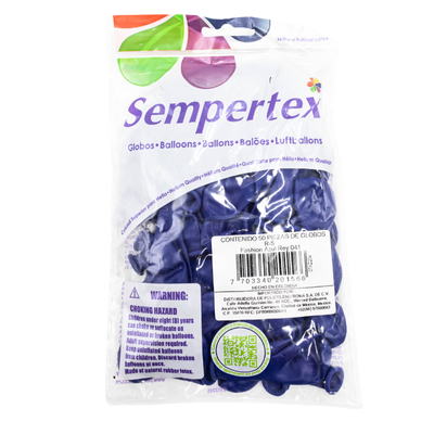 [7703340201566] GLOBOS SEMPERTEX 5 FASHION AZUL REY C50