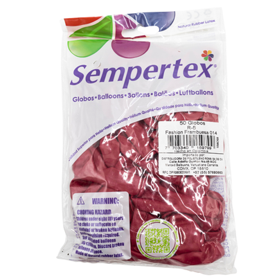 [7703340159799] GLOBOS SEMPERTEX 5 FASHION FRAMBUESA C50