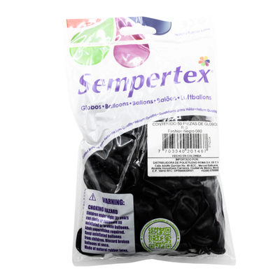 [7703340201467] GLOBOS SEMPERTEX 5 FASHION NEGRO C50