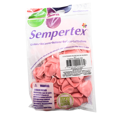 [7703340200361] GLOBOS SEMPERTEX 5 FASHION ROSADO C50