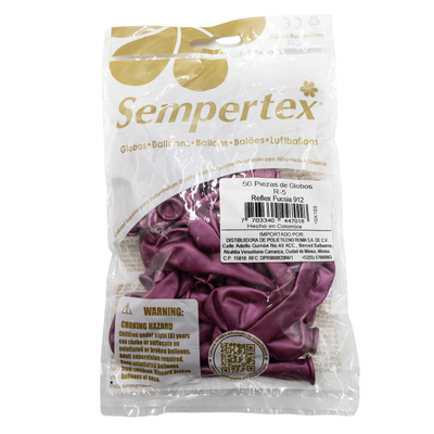 [7703340447018] GLOBOS SEMPERTEX 5 REFLEX FUCSIA C50