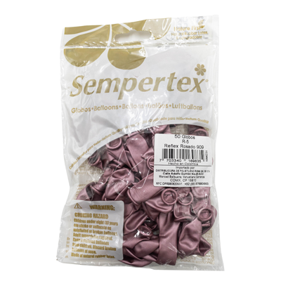 [7703340169835] GLOBOS SEMPERTEX 5 REFLEX ROSADO C50
