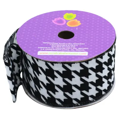 [7777102436015] LISTON NAVIDAD PATA DE GALLO 102436-1