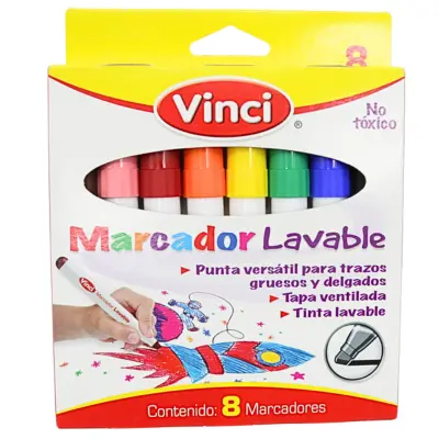 [7501147430222] MARCADOR C8 VINCI LAVABLE