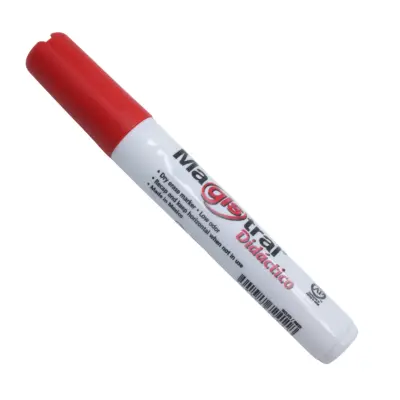 [7501428724118] MARCADOR PIZARRON ROJO MAGISTRAL DIDACTICO