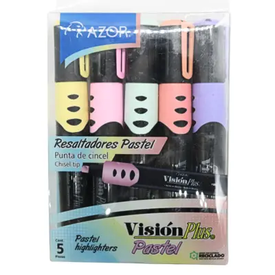 [7501428729427] MARCATEXTOS GRUESO PASTEL C5 VISION PLUS 2625P