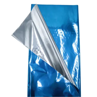 [PPAREMEL] PAPEL REGALO METALICO LISO AZUL REY NAVIPLASTIC