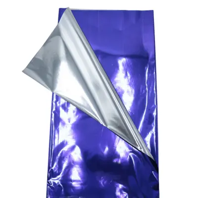 [NAVIREMETM] PAPEL REGALO METALICO LISO MORADO NAVIPLASTIC
