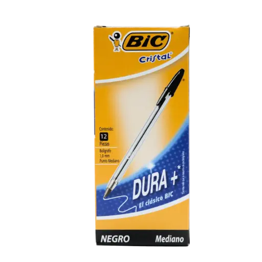 [PPBMN] PAQ PLUMA BIC MED NEGRA C12
