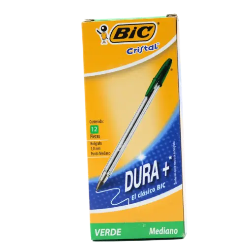 [PPBMV] PAQ PLUMA BIC MED VERDE C12