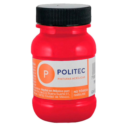 [7501139116882] POLITEC 802 ROJO FLUO 100ML