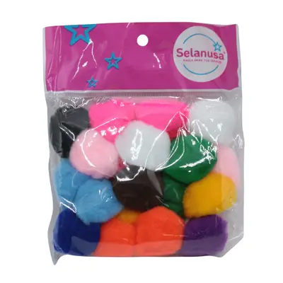 [PP38MM20] POMPON 38MM MULTICOLOR C20