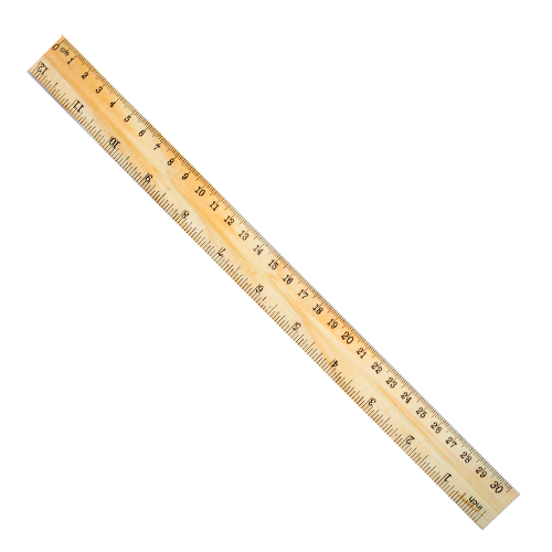 [0877] REGLA MADERA 30CM VELSA