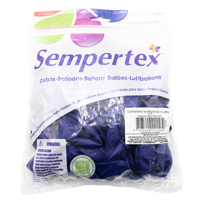 [7703340221564] GLOBOS SEMPERTEX 9 FASHION AZUL REY C50