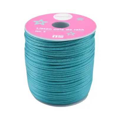 [17501228805267] LISTON COLA DE RATA AZUL TURQUEZA 100M SED