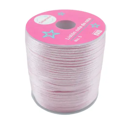 LISTON COLA DE RATA ROSA MEX 100M SED | Mariposa Papelerias
