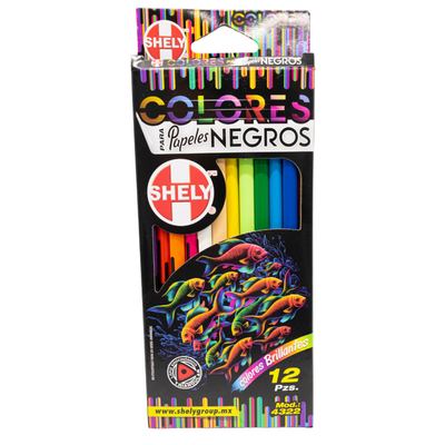 [7502276787553] COLORES TRIANGULARES C12 SHELY 4322 PARA PAPELES NEGROS