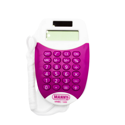 [7502285230484] CALCULADORA BOLSILLO 8DIG MANNY MNBC-1669
