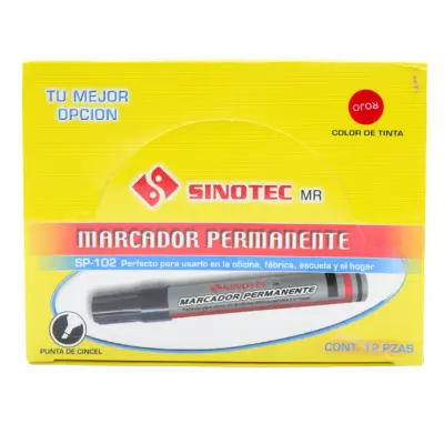 [7502224104562R] MARCADOR PERMANENTE ROJO SINOTEC