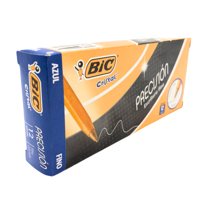 [C7501014511054] CAJA PLUMA PUNTO FINO 0.8MM AZUL BIC