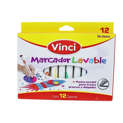 MARCADOR AGUA LAVABLE VINCI 