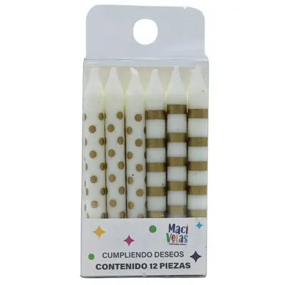 [6973292441780] VELA MACI PUNTOS&LINEAS C12 ORO GGYS53